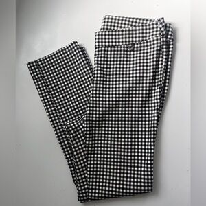 Rafaella Black & White Gingham stretchy Chinos